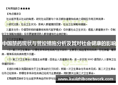 中国禁药现状与管控措施分析及其对社会健康的影响